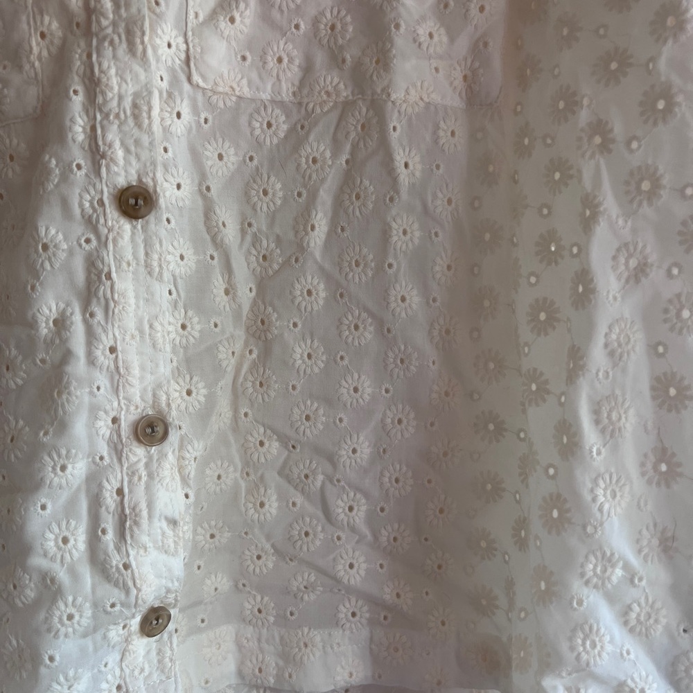 Madewell Cream Button Down Shirt - Picture 4 of 5